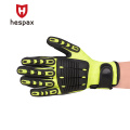 Hespax OEM Anti-impact TPR Welding Gloves Nitrile Dipped